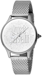 Just Cavalli Srebrny/Stal Ø34 mm JC1L032M0075