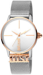 Just Cavalli Logo Srebrny/Stal Ø34 mm JC1L078M0055