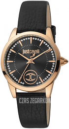 Just Cavalli Charming Czarny/Skóra Ø32 mm JC1L087L0235