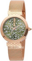 Just Cavalli Wielokolorowy/Stal w kolorze różowego złota Ø32 mm JC1L092M0075