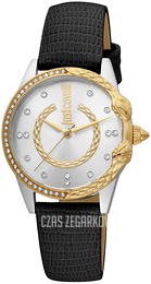 Just Cavalli Srebrny/Skóra Ø32 mm JC1L095L0035