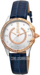 Just Cavalli Srebrny/Skóra Ø32 mm JC1L095L0045