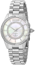 Just Cavalli Snake Biały/Stal Ø32 mm JC1L095M0245SET