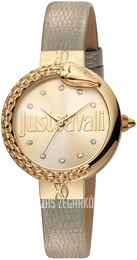 Just Cavalli Animalier Żółte złoto/Skóra Ø32 mm JC1L097L0025