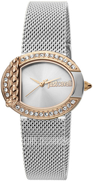 Just Cavalli Srebrny/Stal Ø32 mm JC1L110M0125