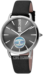 Just Cavalli Czarny/Skóra Ø36 mm JC1L117L0015