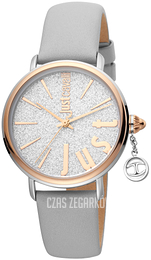 Just Cavalli Srebrny/Skóra Ø34 mm JC1L119L0035