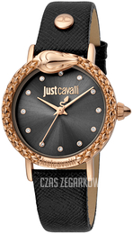 Just Cavalli Czarny/Skóra Ø34 mm JC1L124L0025