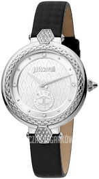 Just Cavalli Srebrny/Skóra Ø34 mm JC1L128L0015