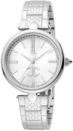 Just Cavalli Srebrny/Stal Ø34 mm JC1L156M0045