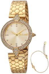 Just Cavalli Glam Chic Szampański/Stal w odcieniu złota Ø30 mm JC1L159M0055