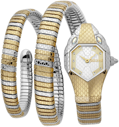 Just Cavalli Signature Wielokolorowy/Stal w odcieniu złota JC1L168M0075