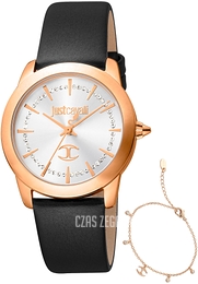 Just Cavalli Glam Szary/Skóra Ø34 mm JC1L211L0035