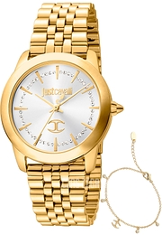 Just Cavalli Glam Szary/Stal w odcieniu złota Ø34 mm JC1L211M0065