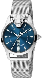 Just Cavalli Animal Niebieski/Stal Ø32 mm JC1L220M0045