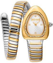 Just Cavalli Signature Snake Srebrny/Pozlacana Ø22 mm JC1L249M0055