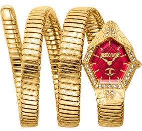 Just Cavalli Signature Snake Czerwony/Pozlacana Ø23 mm JC1L304M0035