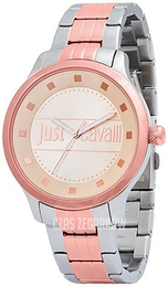 Just Cavalli Huge Wielokolorowy/Stal w kolorze różowego złota Ø42 mm R7253127529
