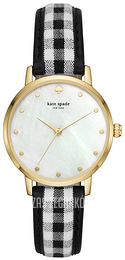 Kate Spade Metro Biały/Skóra Ø34 mm KSW1428