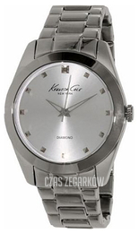 Kenneth Cole Diamond Srebrny/Stal Ø39 mm 10007956