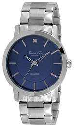 Kenneth Cole Diamond Niebieski/Stal Ø44 mm 10013219