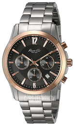 Kenneth Cole Czarny/Stal Ø40 mm 10021829
