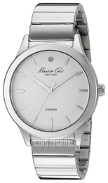 Kenneth Cole Genuine Diamond Biały/Stal Ø38 mm 10024370