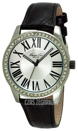 Kenneth Cole Srebrny/Skóra Ø38 mm 10029552
