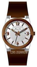 Kenneth Cole Srebrny/Skóra Ø44 mm KC1338