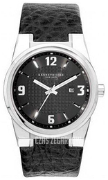 Kenneth Cole Czarny/Skóra Ø45 mm KC1339