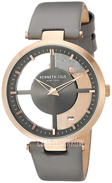 Kenneth Cole Transparency Szary/Skóra Ø36 mm KC15004009