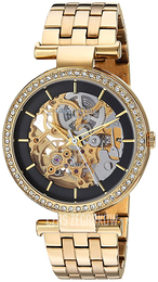 Kenneth Cole Automatic Czarny/Stal w odcieniu złota Ø36 mm KC15107003