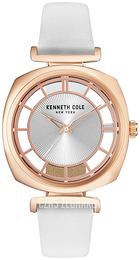 Kenneth Cole Transparency Srebrny/Skóra Ø35 mm KC15108003