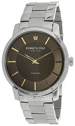 Kenneth Cole Diamond Szary/Stal Ø42 mm KC15114001