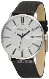 Kenneth Cole Dress Srebrny/Skóra Ø45 mm KC1605