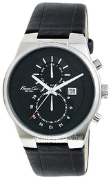 Kenneth Cole Czarny/Skóra Ø46 mm KC1695