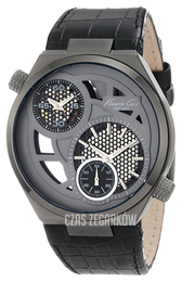 Kenneth Cole Transparency Szary/Skóra Ø44 mm KC1777