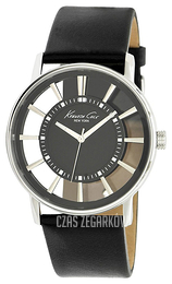 Kenneth Cole Transparency Czarny/Skóra Ø43 mm KC1793