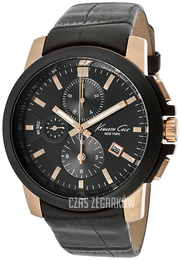 Kenneth Cole Czarny/Skóra Ø42 mm KC1816