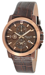 Kenneth Cole Brązowy/Skóra Ø44 mm KC1884