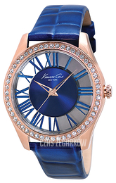 Kenneth Cole Niebieski/Skóra Ø39 mm KC2757