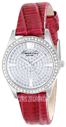 Kenneth Cole Srebrny/Skóra Ø28 mm KC2843