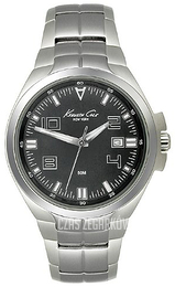 Kenneth Cole Czarny/Stal Ø44 mm KC3596