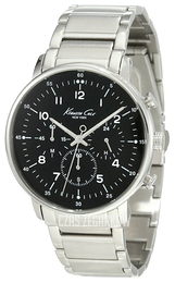 Kenneth Cole Czarny/Stal Ø42 mm KC3872