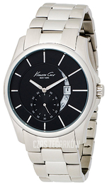 Kenneth Cole Czarny/Stal Ø46 mm KC3889