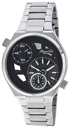 Kenneth Cole Transparency Czarny/Stal Ø44 mm KC3991