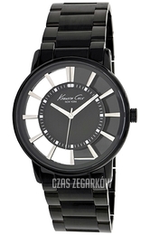 Kenneth Cole Czarny/Stal Ø43 mm KC3994