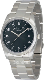 Kenneth Cole Czarny/Stal Ø35 mm KC4777