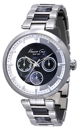 Kenneth Cole Transparency Czarny/Stal Ø38 mm KC4915