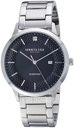 Kenneth Cole Diamond Czarny/Stal Ø41 mm KC50196004